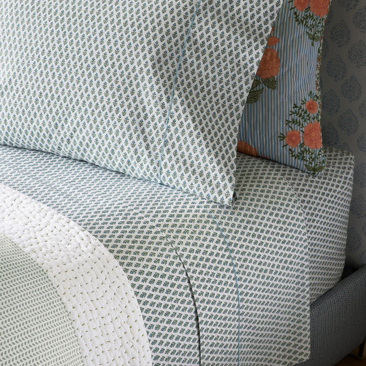 Cala Sage Organic Cotton Sheet Collection