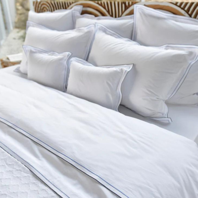 Areo Embroidered Percale Duvet Cover & Shams