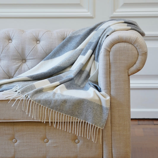 Caffe Stripe Cashmere Throw