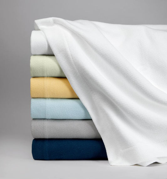 Allegra Cotton Textural Twill Blanket