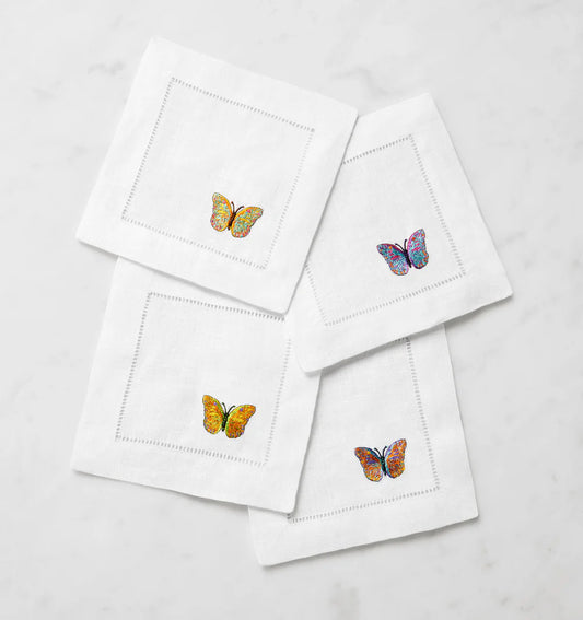 Bordano Butterfly Cocktail Napkins