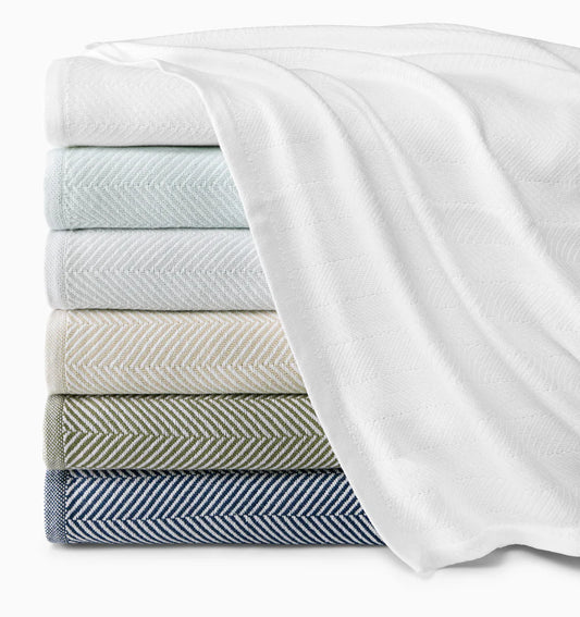 Camilo Herringbone Cotton Blanket