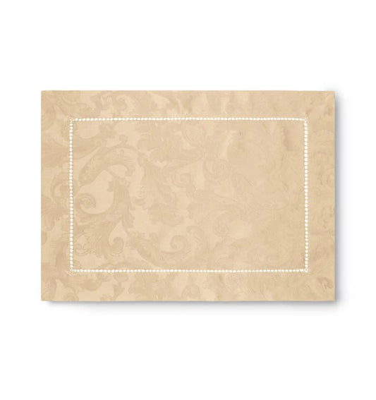 Acanthus Sateen Jacquard Placemats - Set of 4