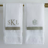 Filo Linen Guest Towels Monogram
