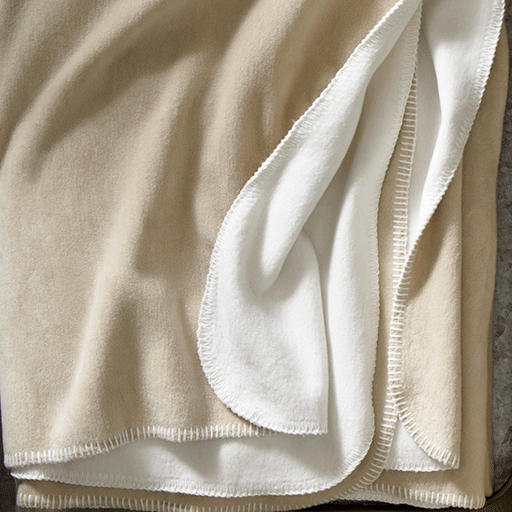 Peacock Alley - Alta Blanket White/Linen