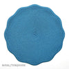 Scalloped Edge Placemats - Royal/Turquoise