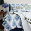 Mayra Azure Printed Quilt & Shams