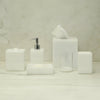 White Lucite Bath Accessories