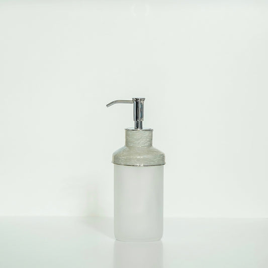 Fine Silver Essentials Round Soap Pump - Silver