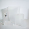 Frosted Lucite Bath Accessories