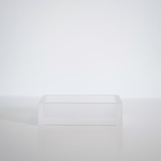 Frosted Lucite Soap Dish