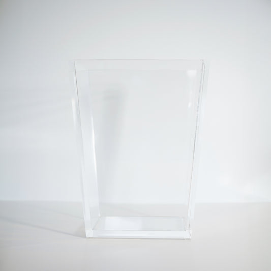 Clear Ice Straight Wastebasket & Liner