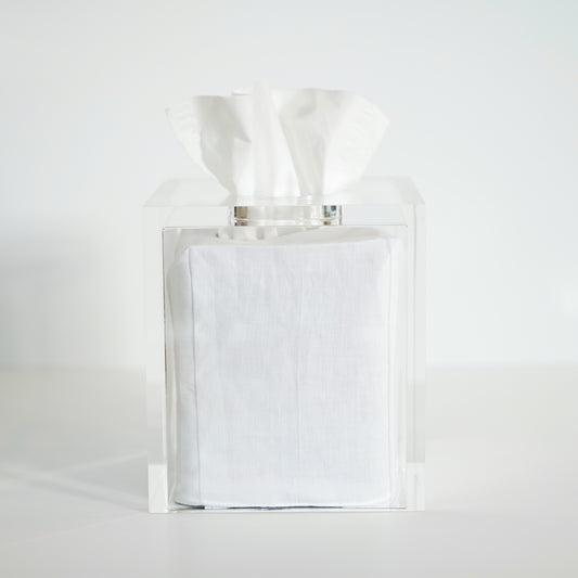 Clear Ice Boutique Tissue Box Cover