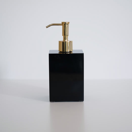 Black Ice Box Pump Dispenser - Gold