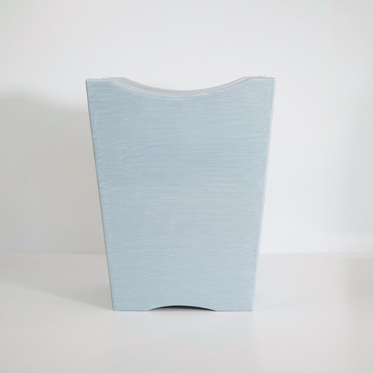 Winter Sky Scalloped Wastebasket