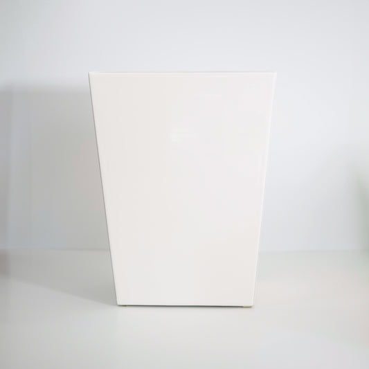 White Gold Essentials Straight Wastebasket