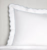 Pettine Embroidered Scallop Percale Sheet Collection