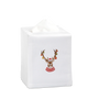 Embroidered Holiday Tissue Box Covers Set of 2