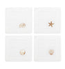 Gold Shell Cocktail Napkins