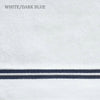 Sferra - Aura Towel White/Dark Blue