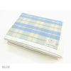 COBI - Alice Plaid Blanket - Blue