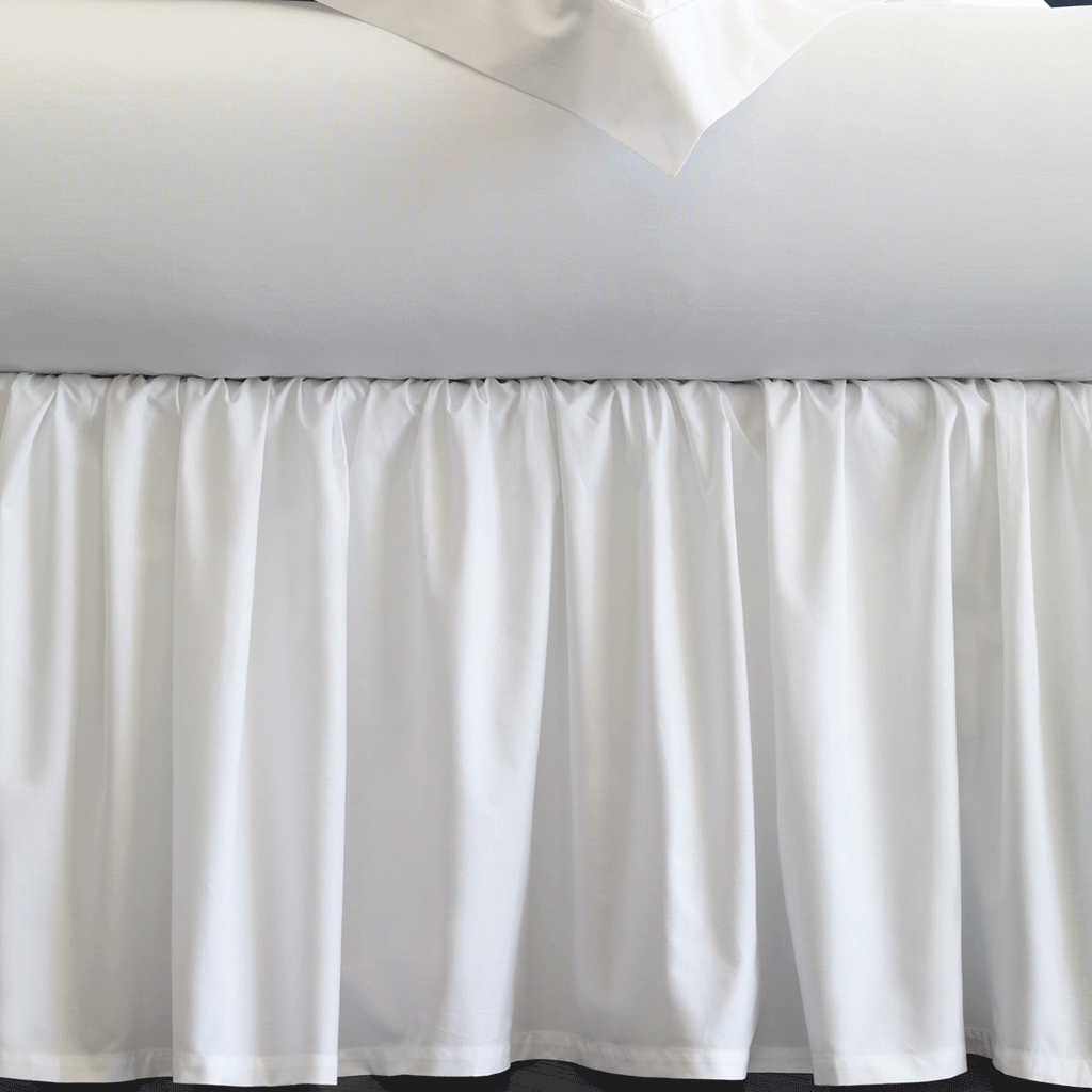 Celeste Bed Skirt in White