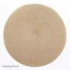 Linen Braid Placemats - Cream/Dust