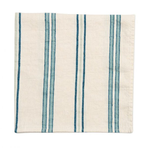 Bistro Stripe Napkins - Aqua