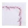 Floral Branch Embroidered Napkin - Pink
