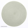 Linen Braid Placemats - Ivory/Moss
