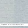 Light Denim - Flame Stitch/Reverse Solid