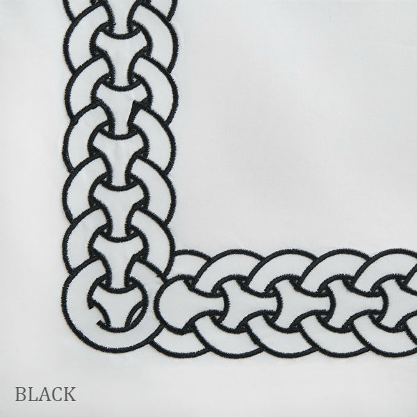 Home Treasures - Links Embroidery - Black