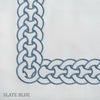 Home Treasures - Links Embroidery - Slate Blue