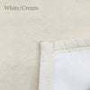 Scandia Tonal Reversible Blanket Swatch White/Cream